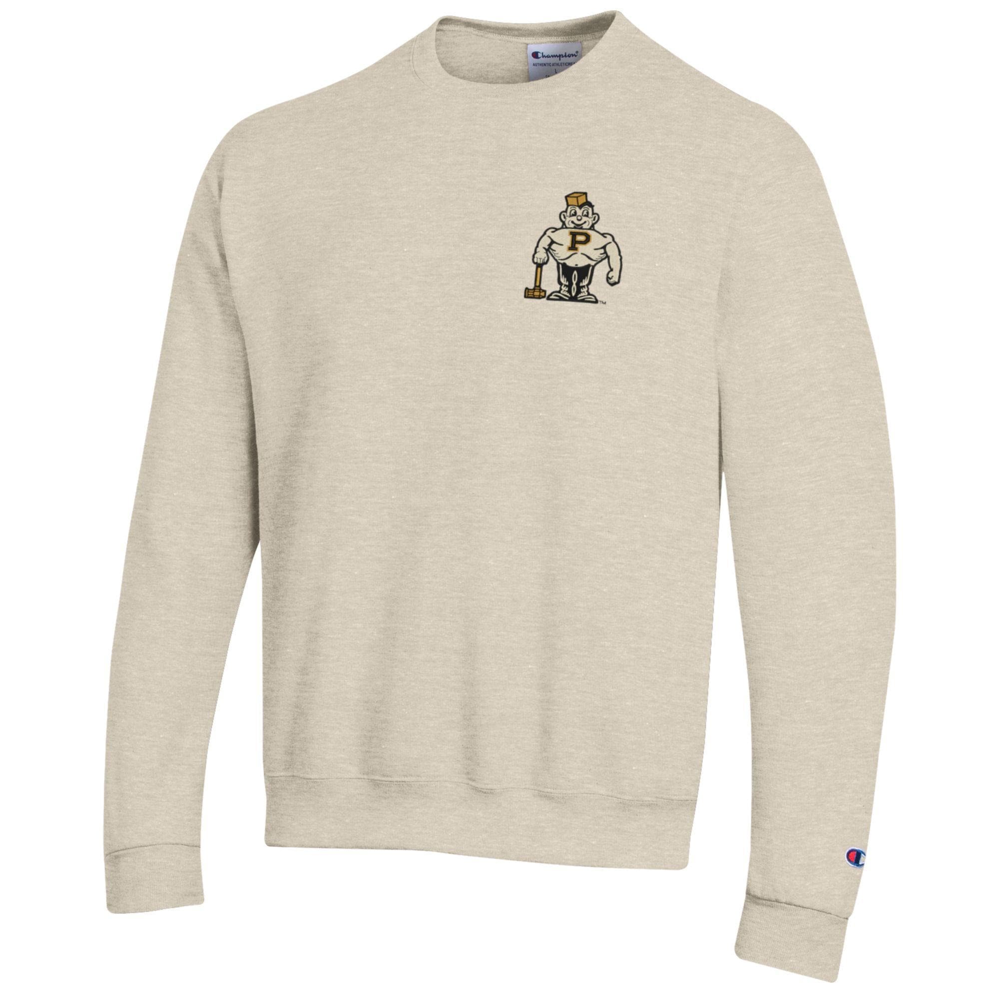 Purdue Boilermakers Champion Pete Oatmeal Sweatshirt I PurdueU