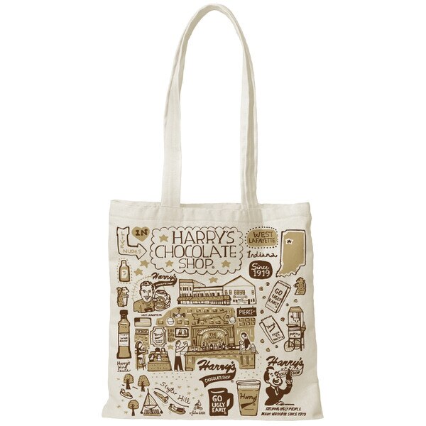 Harry's Chocolate Shop Julia Gash Canvas Tote Bag I PurdueU