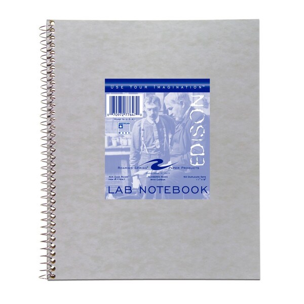 Roaring Springs 4X4 Quad Ruled Spiral Bound Carbon Copy Lab