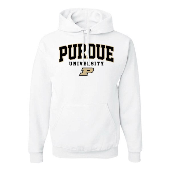 Purdue University White Hooded Sweatshirt PurdueU